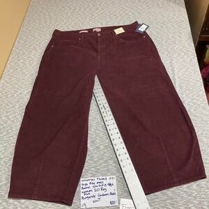 Universal Thread burgundy corduroy pants high rise women 20 reg. NWT. SKU-A31